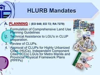 hlurb|hlurb guidelines.